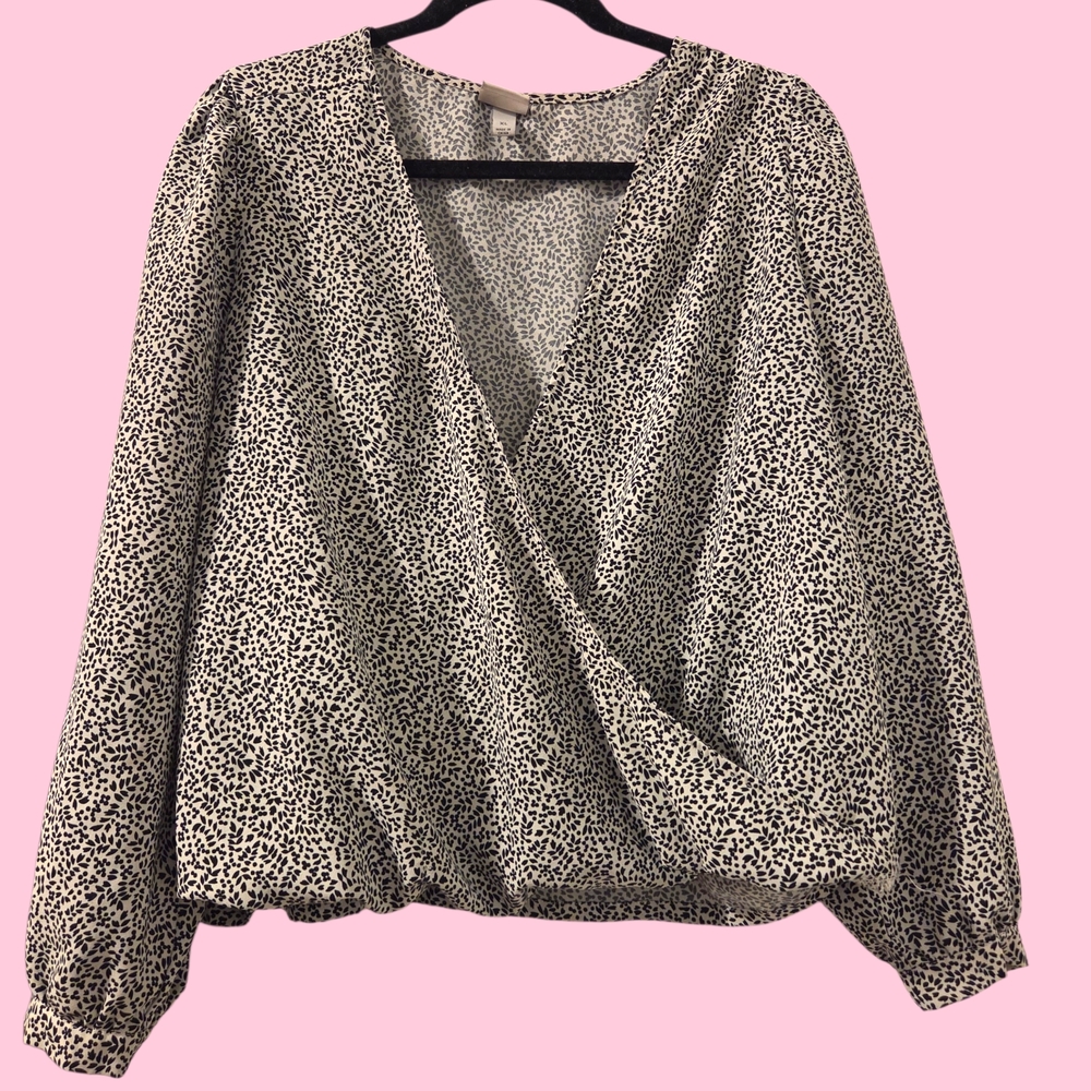 A New Day Black and White Blouse